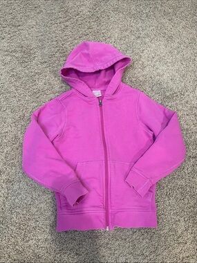 Hanna Andersson Bright Pink Zip Hoodie